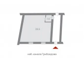 Помещение 30.5 кв.м на кан. Грибоедова